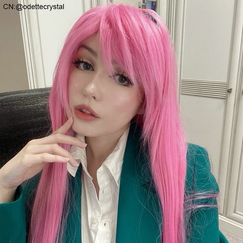 【More Volume】24 Colors Sakura Pink Purple 100cm 32cm Basic Cosplay Wigs - lemailwigs