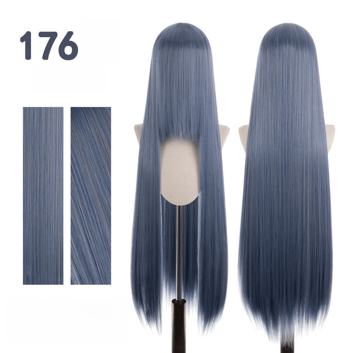 【More Volume】24 Colors Sakura Pink Purple 100cm 32cm Basic Cosplay Wigs - lemailwigs