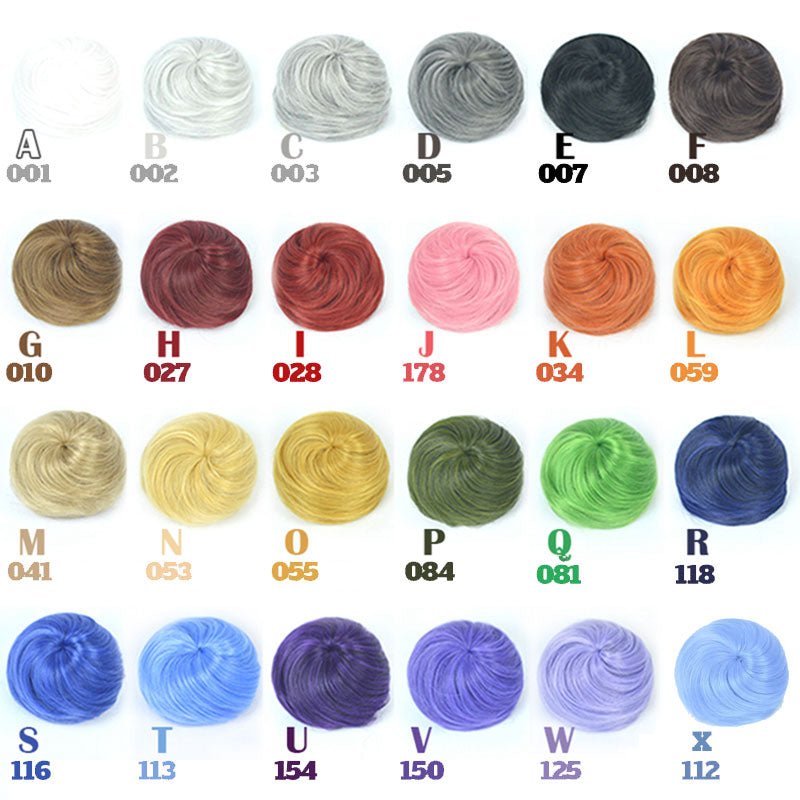 【More Volume】24 Colors Wig Bun Basic Cosplay Wigs - lemailwigs