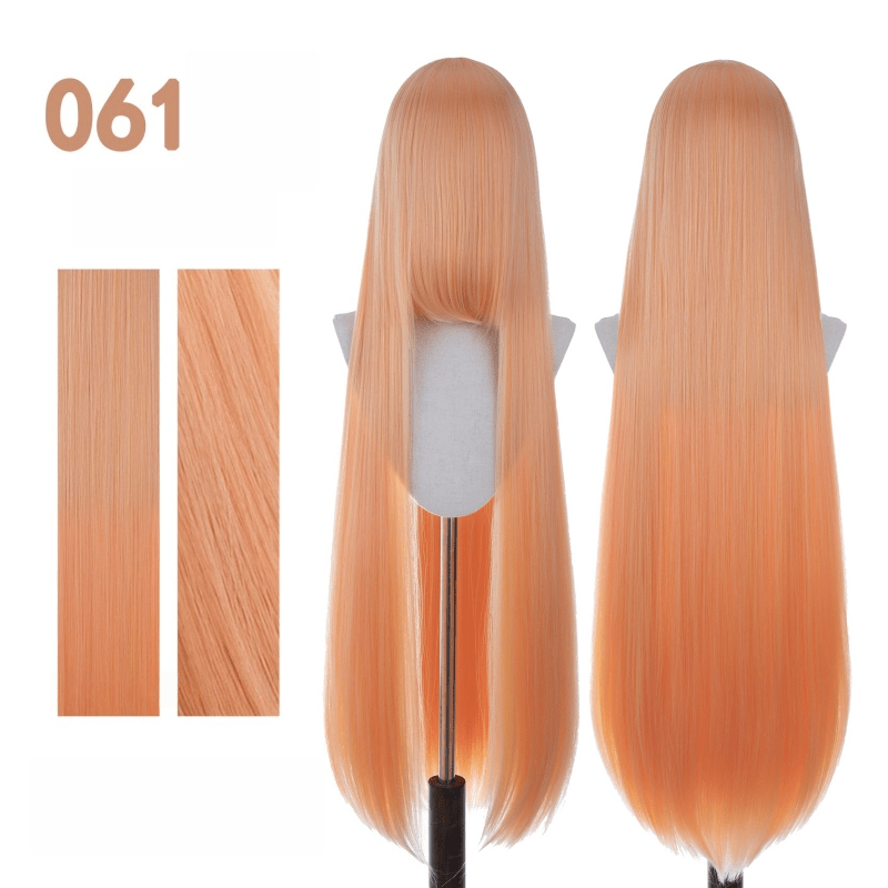 【More Volume】24 Colors Yellow Orange 100cm 32cm Basic Cosplay Wigs - lemailwigs