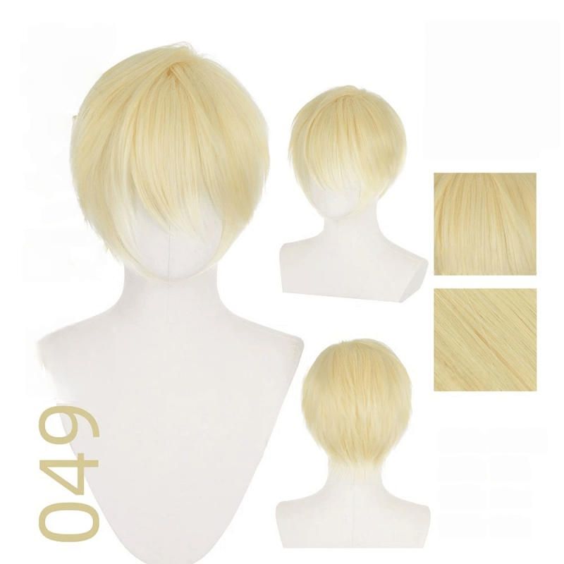 【More Volume】24 Colors Yellow Orange 100cm 32cm Basic Cosplay Wigs - lemailwigs