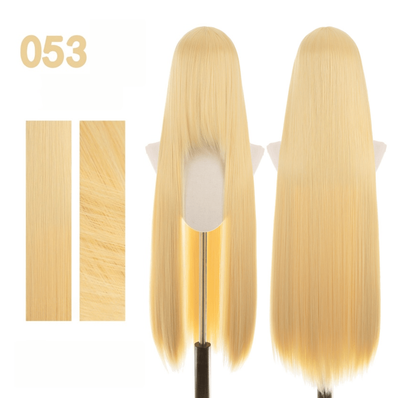 【More Volume】24 Colors Yellow Orange 100cm 32cm Basic Cosplay Wigs - lemailwigs