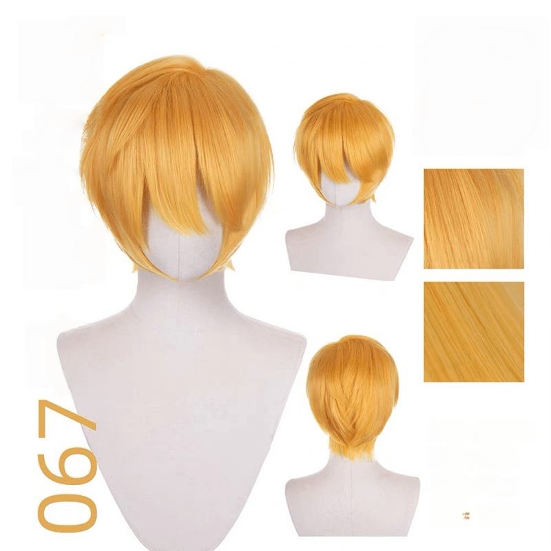 【More Volume】24 Colors Yellow Orange 100cm 32cm Basic Cosplay Wigs - lemailwigs