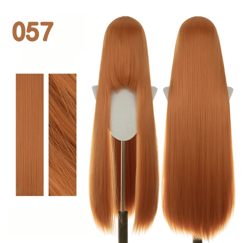 【More Volume】24 Colors Yellow Orange 100cm 32cm Basic Cosplay Wigs - lemailwigs