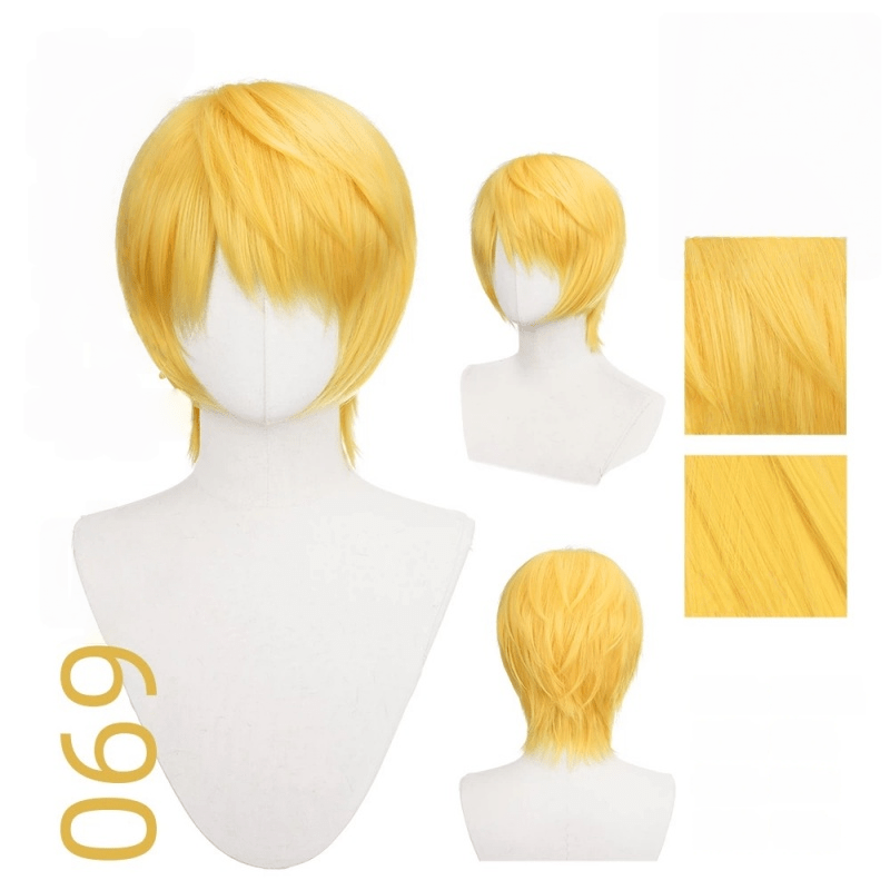 【More Volume】24 Colors Yellow Orange 100cm 32cm Basic Cosplay Wigs - lemailwigs