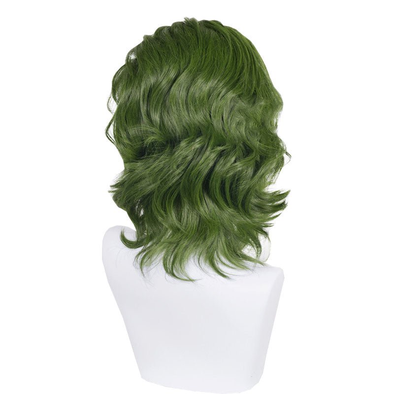 Movie Joker Green Curly Cosplay Wig - lemailwigs