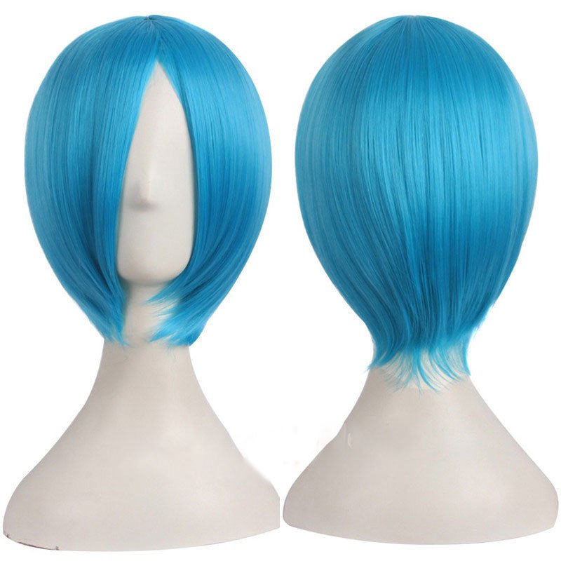 Multicolor Short Straight Anime Cosplay Wigs - A - lemailwigs