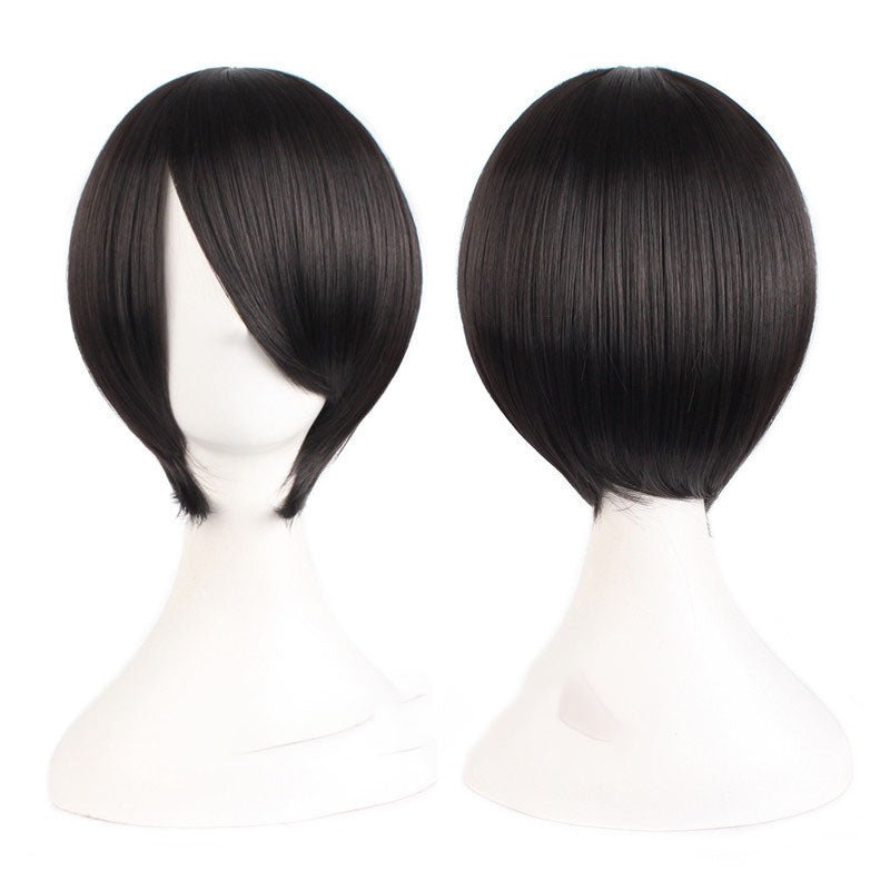 Multicolor Short Straight Anime Cosplay Wigs - B - lemailwigs