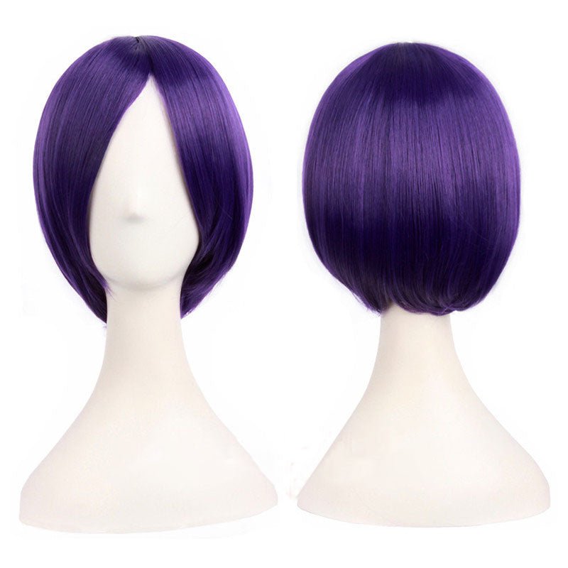 Multicolor Short Straight Anime Cosplay Wigs - D - lemailwigs