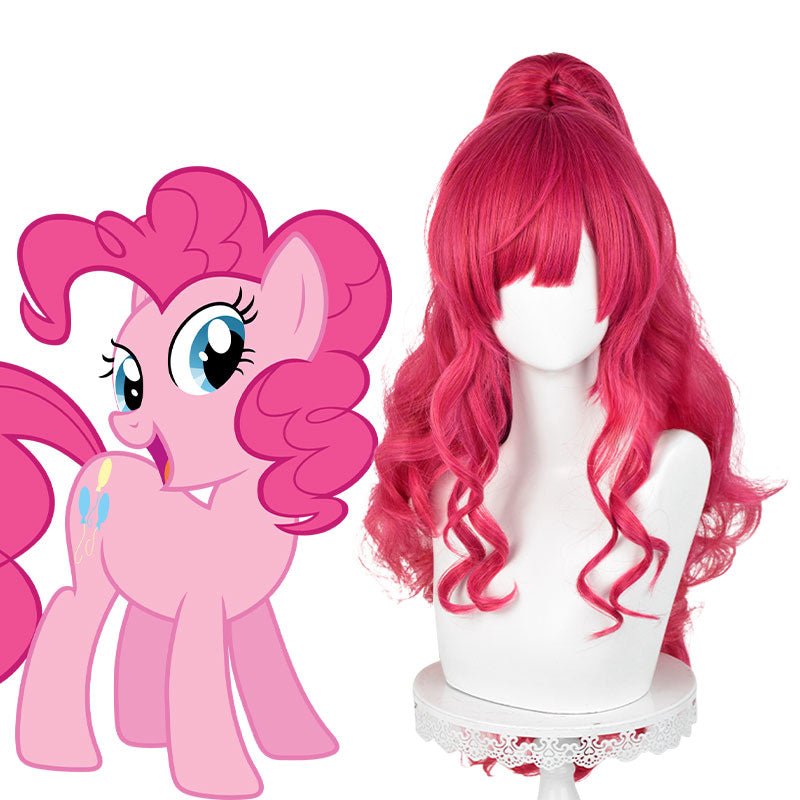 My Little Pony Pinkie Pie Pink Long Cosplay Wig - lemailwigs