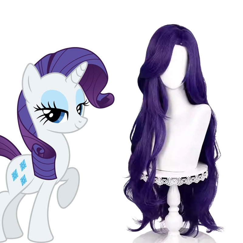 My Little Pony Rarity Purple Long Cosplay Wig - lemailwigs