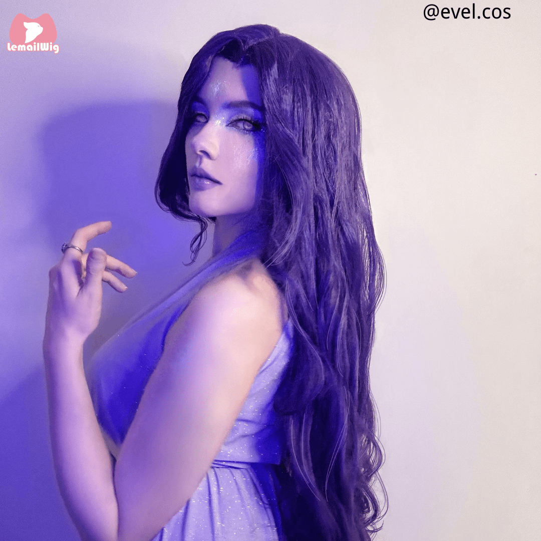 My Little Pony Rarity Purple Long Cosplay Wig - lemailwigs