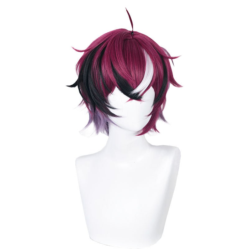 Nijisanji Vtuber Doppio Dropscythe Short Multi Color Cosplay Wig - lemailwigs