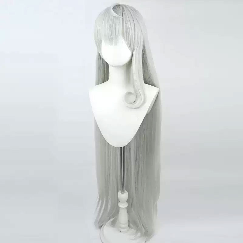 Nijisanji Vtuber Ethyria Reimu Endou Silver Cosplay Wig - lemailwigs