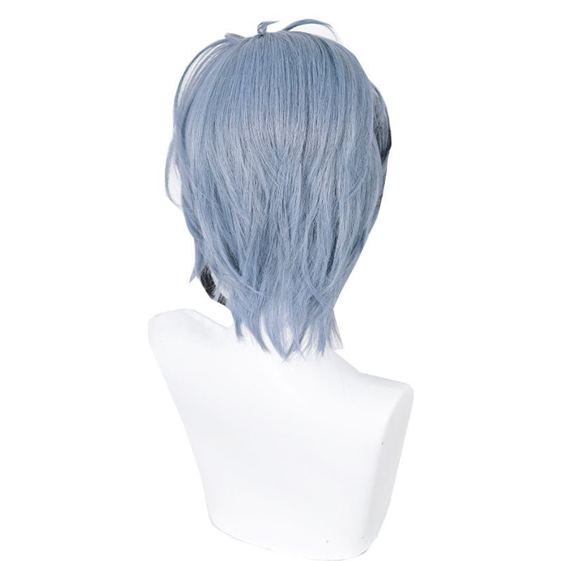 Nijisanji Vtuber Hex Haywire Blue Mixed Black Cosplay Wig - lemailwigs