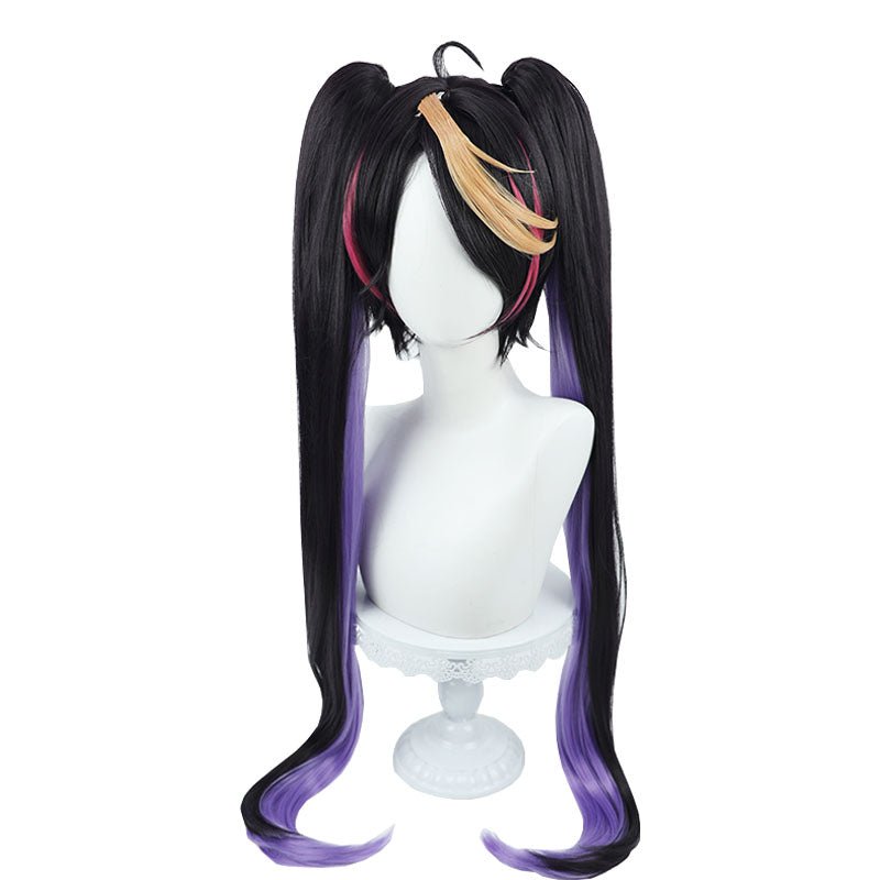 Nijisanji Vtuber Shu Yamino Long Double Tail Cosplay Wig - lemailwigs