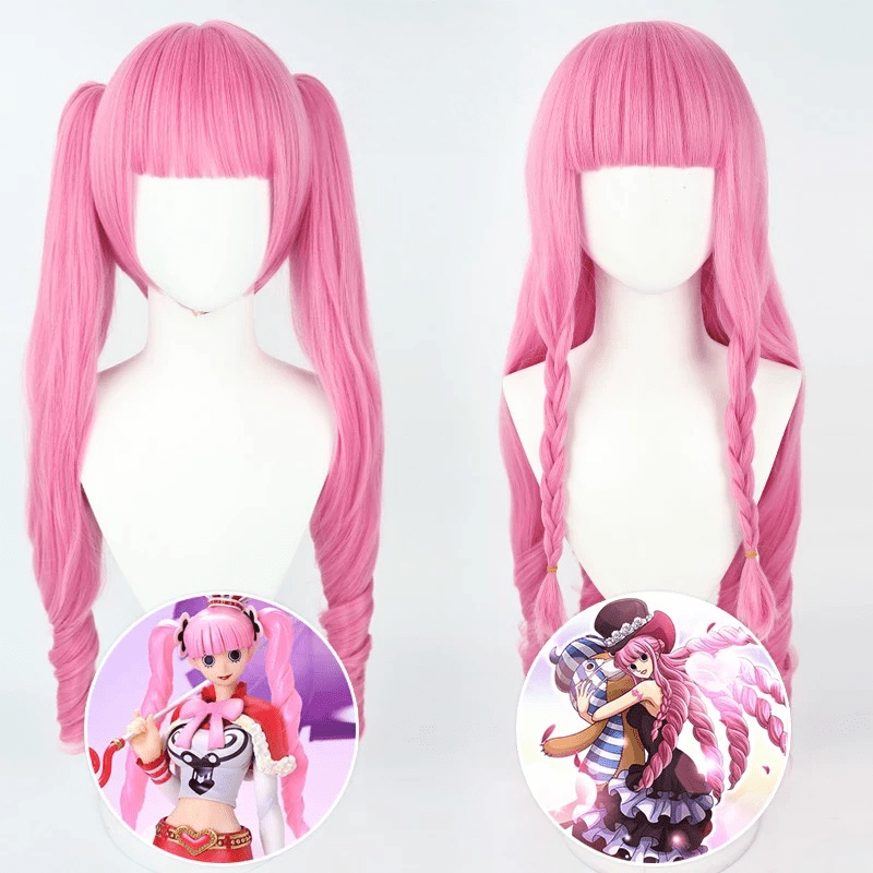 One Piece Perona Pink Cosplay Wigs - lemailwigs