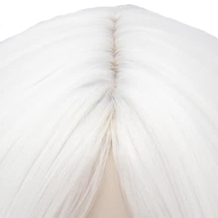 Onmyoji Shikigami White Wolf White Mixed Long Straight Synthetic Cospaly wigs - lemailwigs