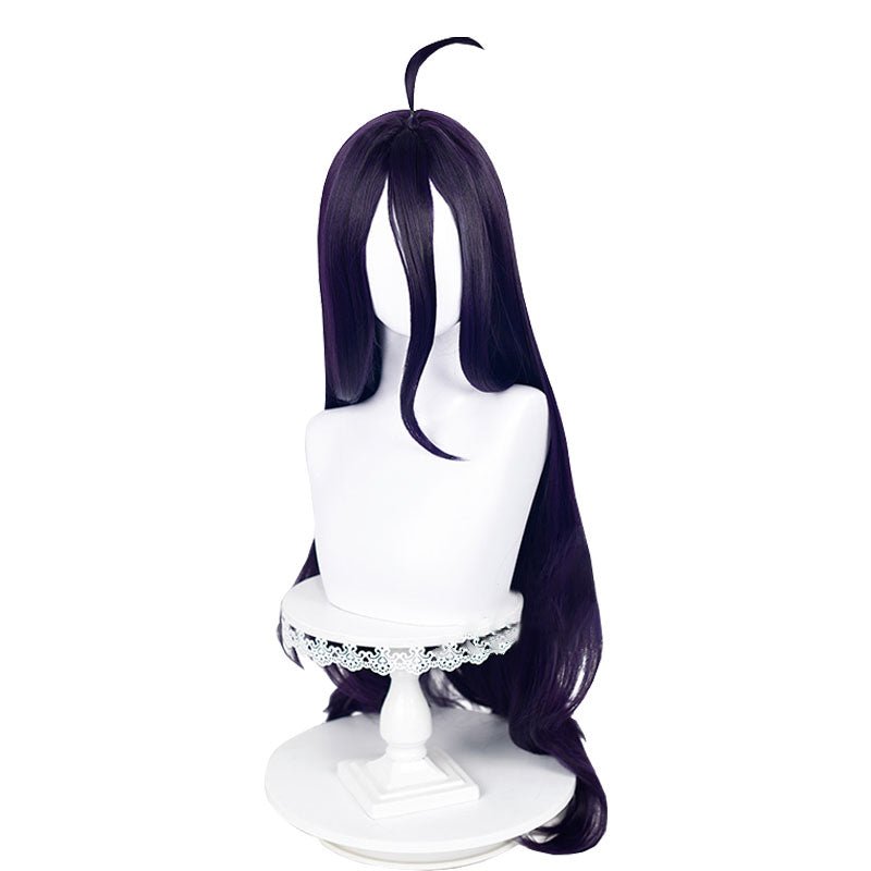 Overlord Albedo Long Dark Purple Cosplay Wig - lemailwigs