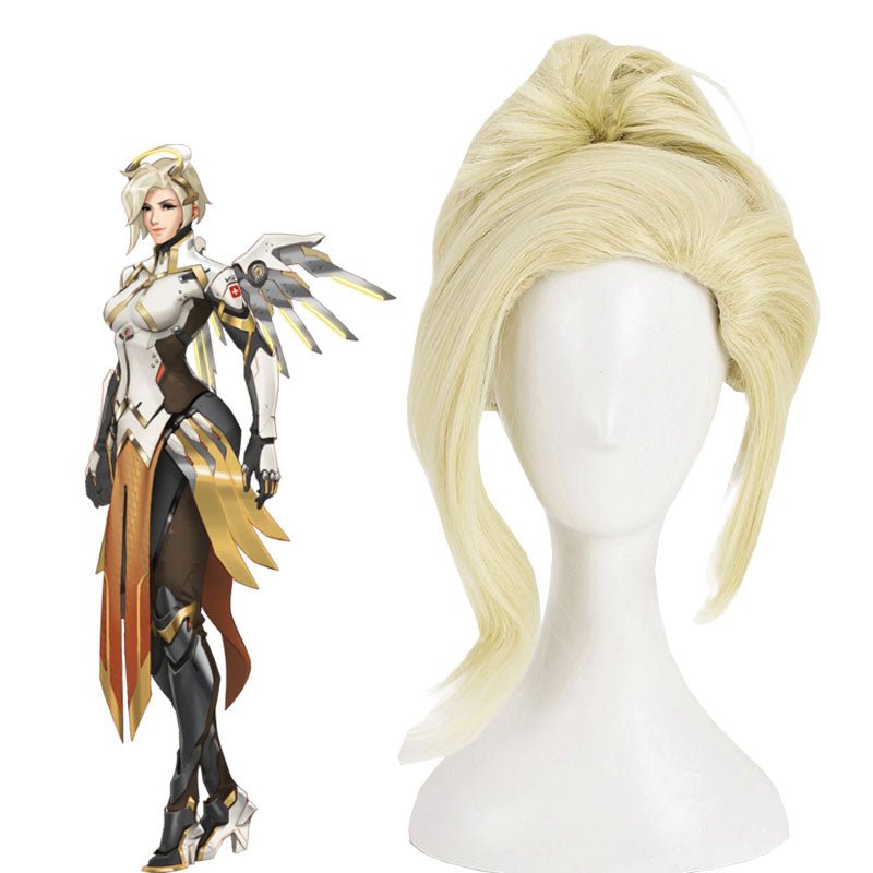 OW Mercy Blonde Cosplay Wig - lemailwigs