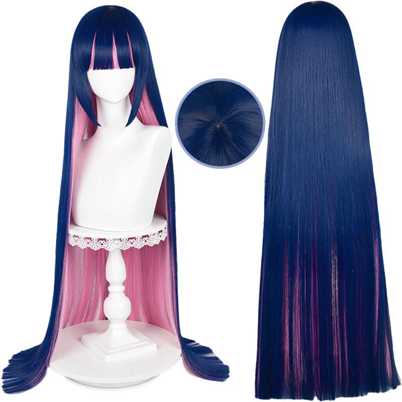 Panty & Stocking with Garterbelt Stocking Long Blue Cosplay Wig - lemailwigs