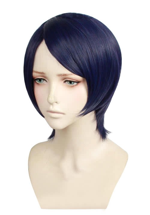 Persona 5 Yusuke Kitagawa Short Dark Blue Straight Cosplay Wigs - lemailwigs