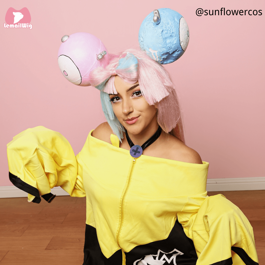 Pokemon Scarlet and Violet Iono Cosplay Wig - lemailwigs