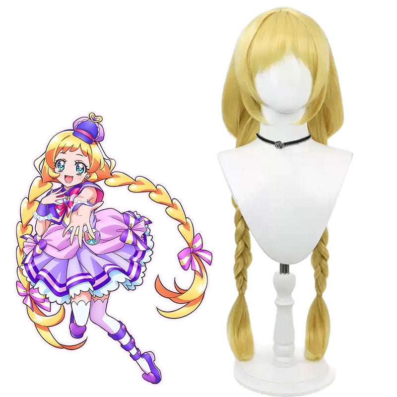 Precure Pretty Cure Inukai Iroha Cure Friendy Yellow Cosplay Wig - lemailwigs