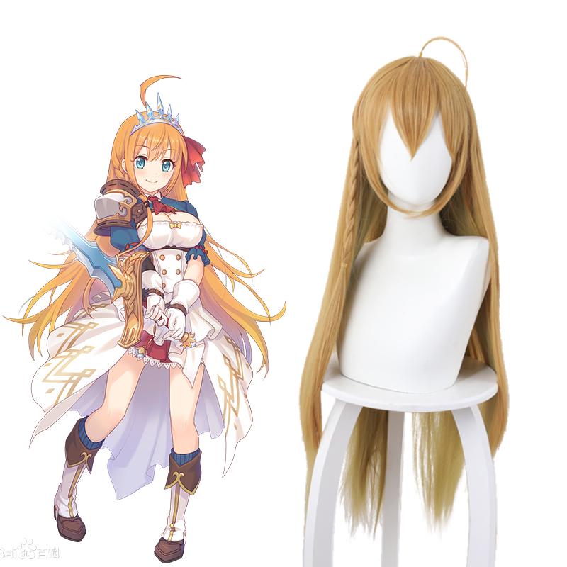 Princess Connect! Re:Dive Pecorine Long Straight Blonde Cosplay Wigs - lemailwigs
