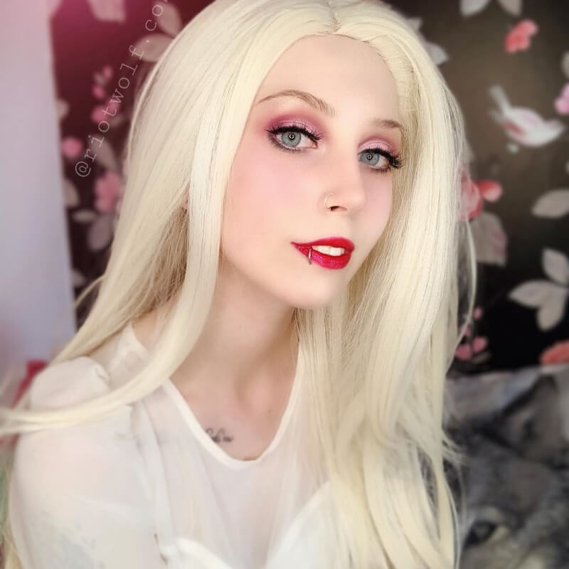 Princess Elsa Cosplay Wigs Long Blonde Loose Wave - lemailwigs