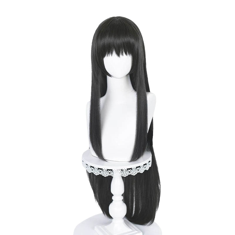 Puella Magi Madoka Magica Homura Akemi Black Long Straight Cosplay Wig - lemailwigs