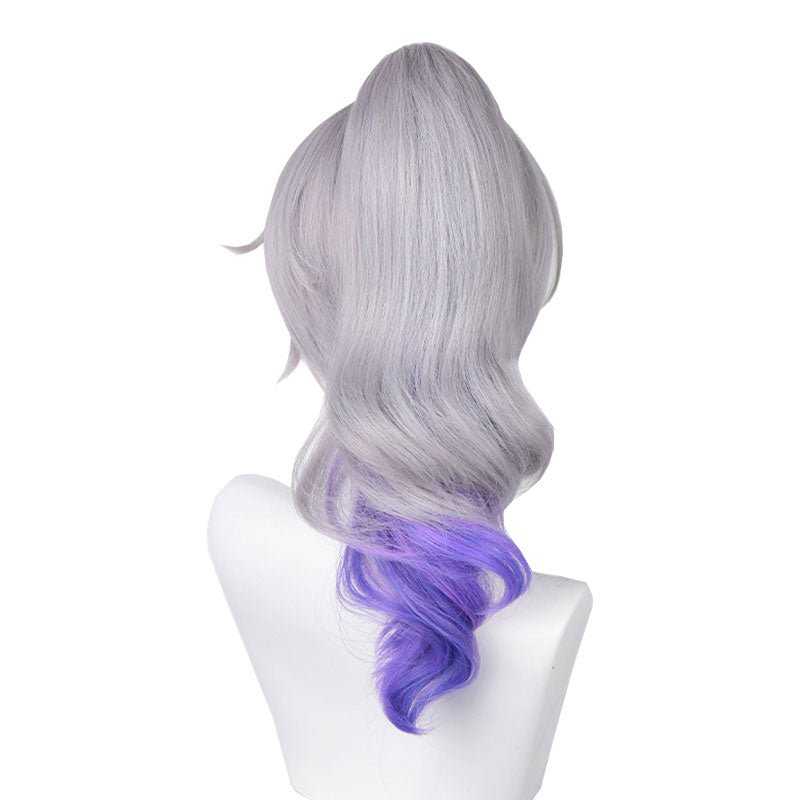Ready To Ship Honkai: Star Rail Silver Wolf Grey Mixed Blue Cosplay Wig - lemailwigs