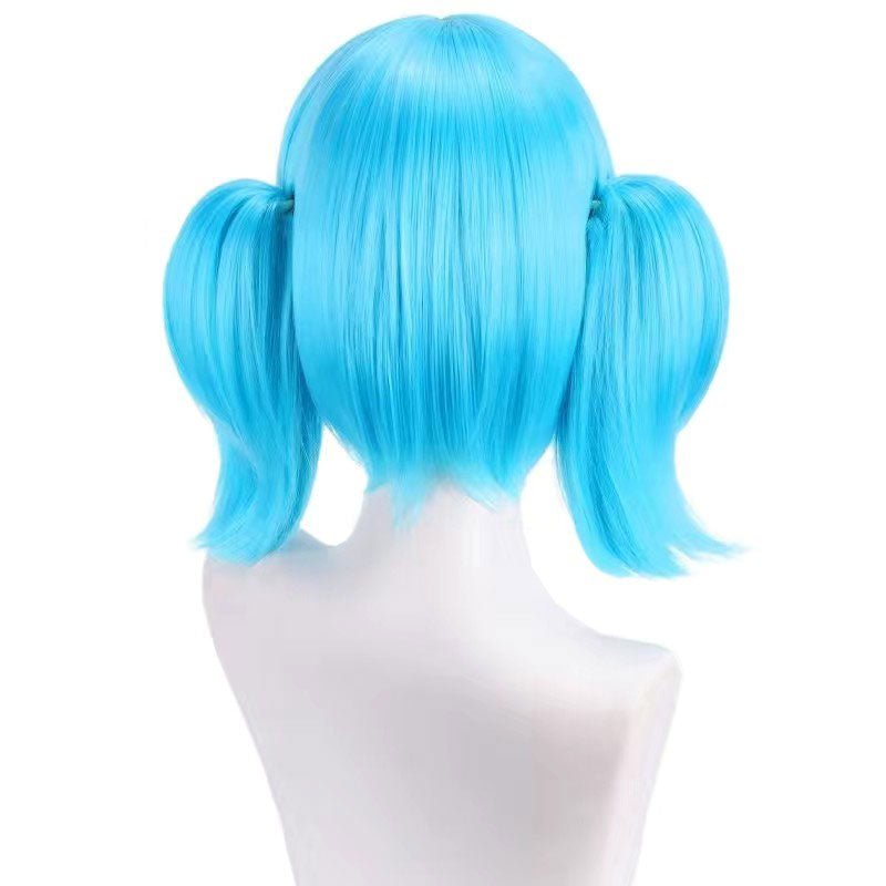 Sally Face Sally Blue Halloween Cosplay Wig - lemailwigs