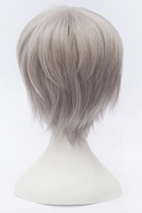 Seraph Of The End Sinya Hiirag Short Grey Synthetic Cosplay Wig - lemailwigs
