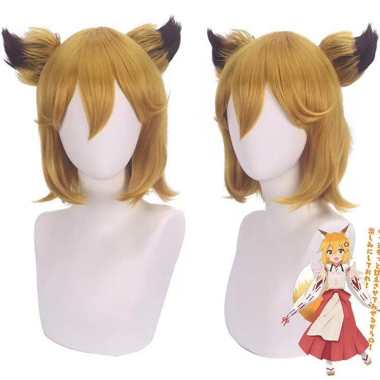 Sewayaki Kitsune no Senko - san Senko - san Straight Blonde Cosplay Wigs - lemailwigs