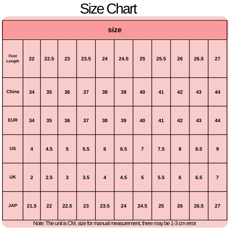 size chart001