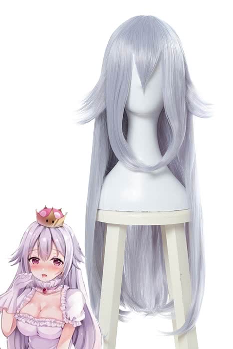 Super Mario Booette 80cm Long Light Purple Cosplay Wigs - lemailwigs