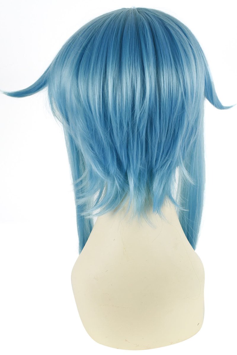 Sword Art Online Asada Shino Medium Blue Male Cosplay Wig - lemailwigs
