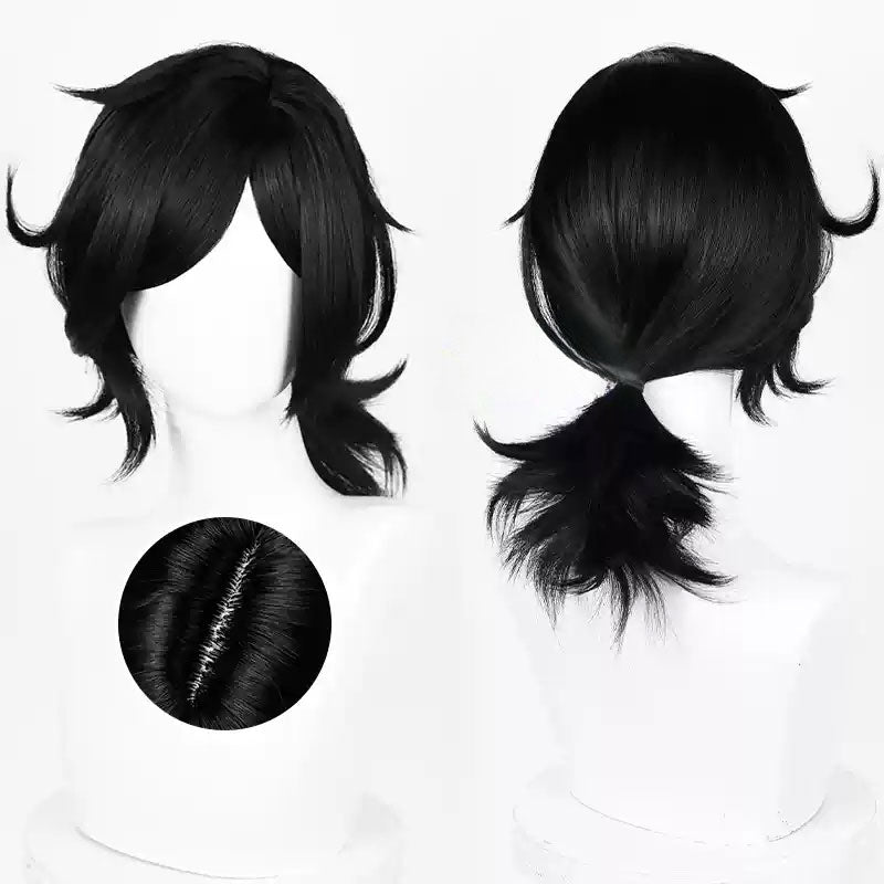 Lemailwig The Coffin of Andy and Leyley Black Cosplay Wigs