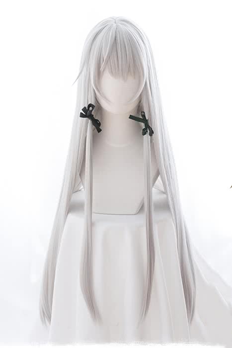 Tonari no Ky¨±ketsuki - san Sophie Twilight Long Grey Straight Cosplay Wigs - lemailwigs