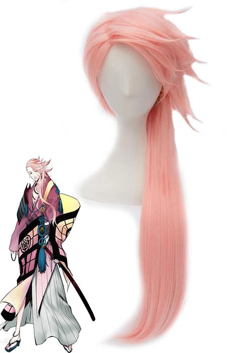 Touken Ranbu Online Souzasamonji Long Straight Pink Styled Cosplay Wigs - lemailwigs