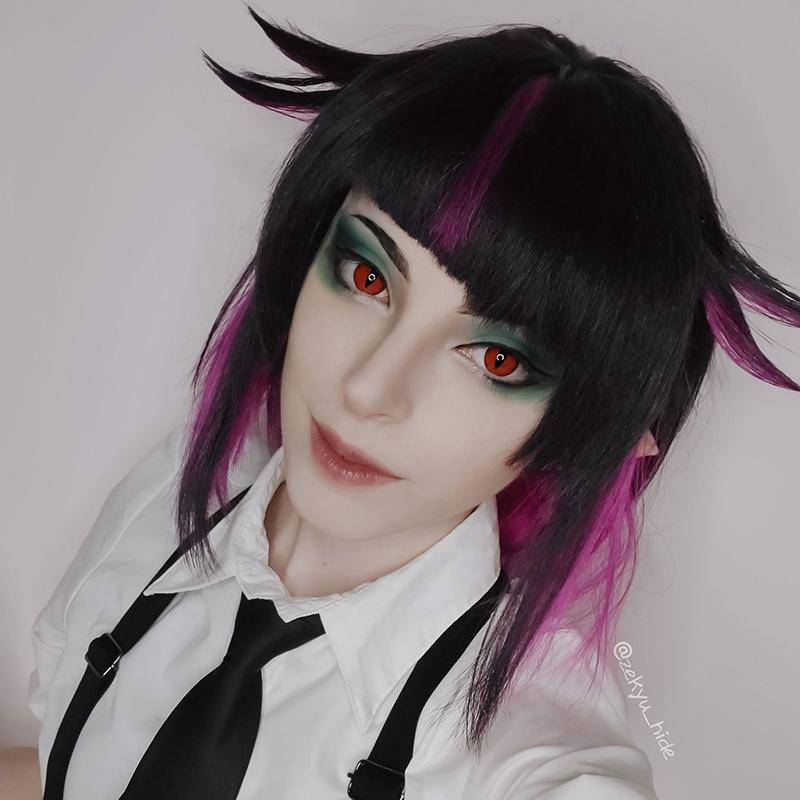 Twisted Wonderland Lilia Vanrouge Purple Mixed Black Cosplay Wigs - lemailwigs