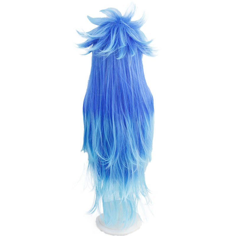 Twisted - Wonderland Mermaid Idia Long Blue Cosplay Wigs - lemailwigs