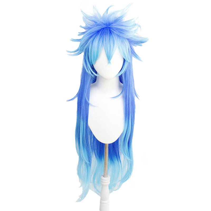 Twisted - Wonderland Mermaid Idia Long Blue Cosplay Wigs - lemailwigs