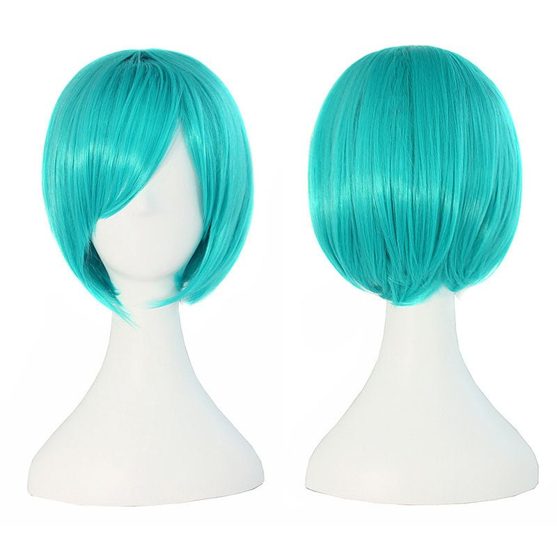 Universal Multicolor Short Straight Cosplay Wigs - H - lemailwigs