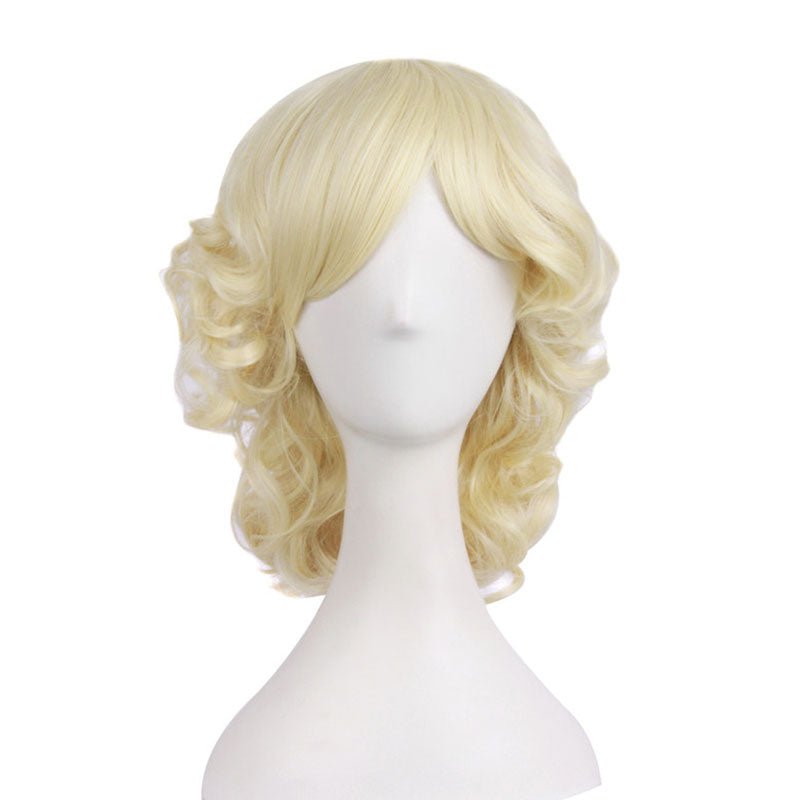 Universal Wavy Curl 35cm Short Cosplay Wigs - C - lemailwigs
