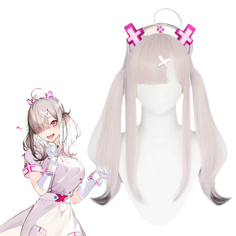 Virtual YouTuber Sukoya Kana 65cm Long Straight Mixed Color Cosplay Wigs - lemailwigs