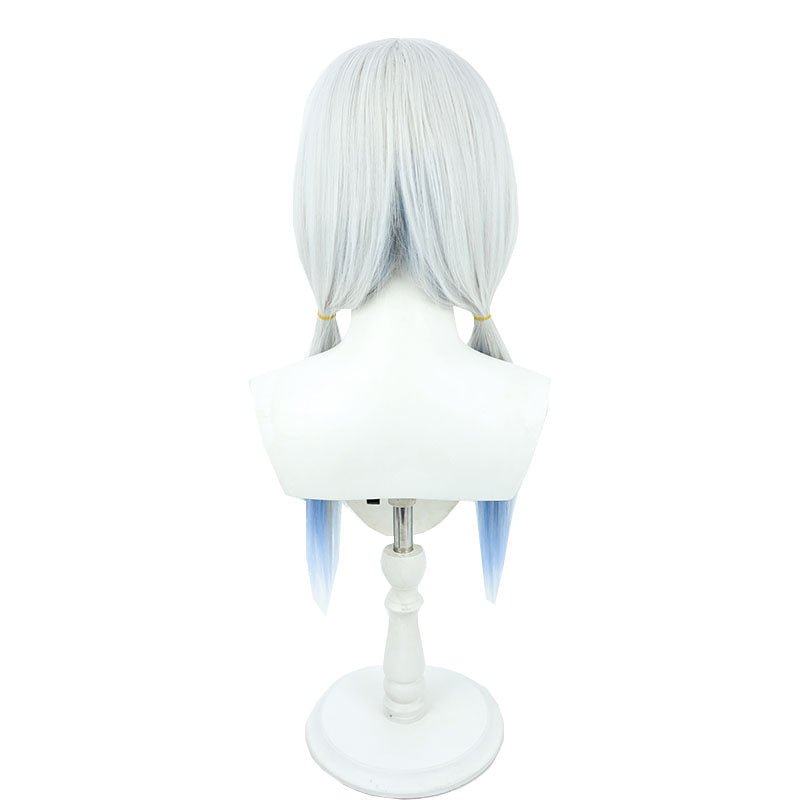 Vtuber Hakase Fuyuki Grey Mixed Blue Cosplay Wig - lemailwigs