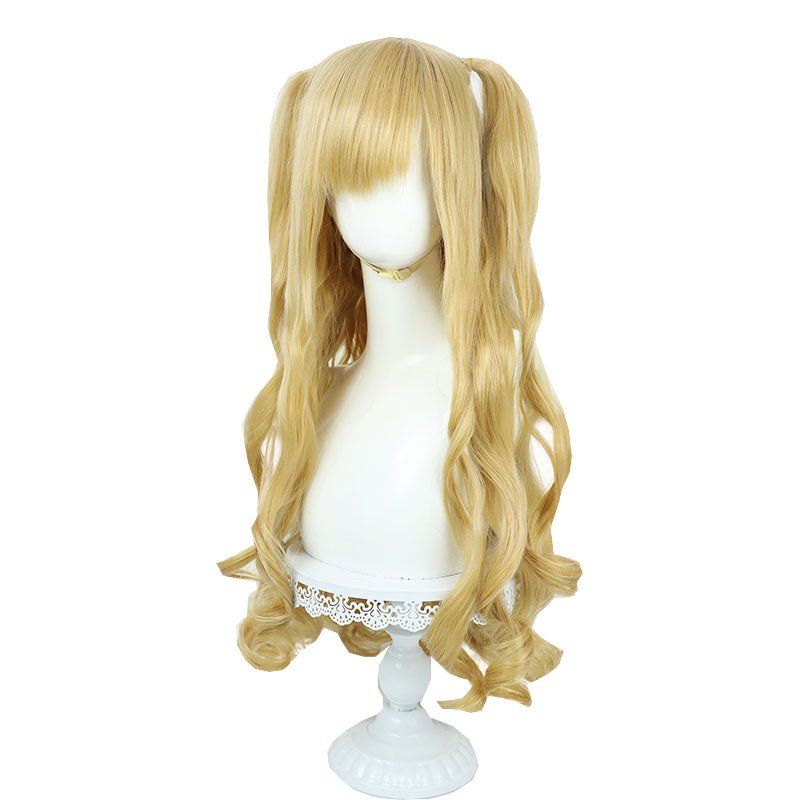 Vtuber Sister Cleaire Long Blonde Curly Cosplay Wig - lemailwigs
