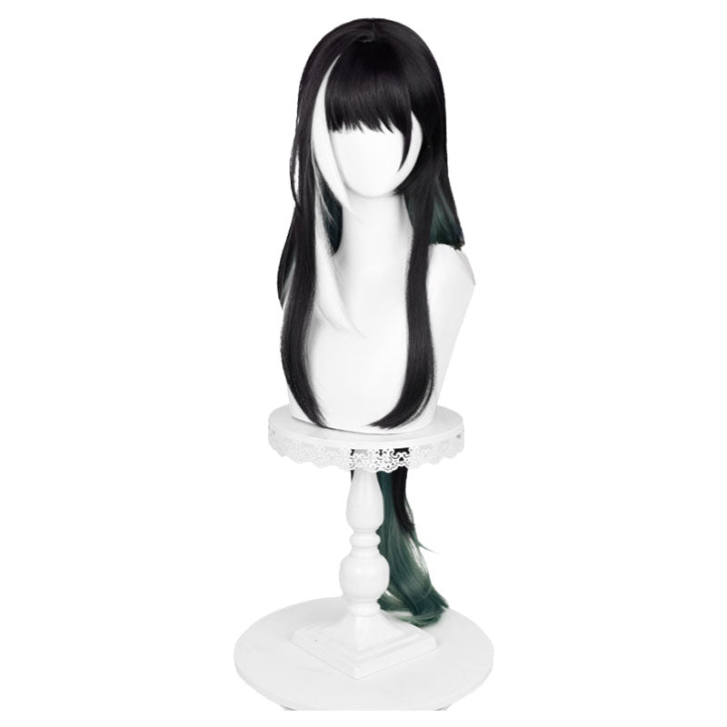 Wuthering Waves Baizhi Black mixed White Cosplay Wig - lemailwigs